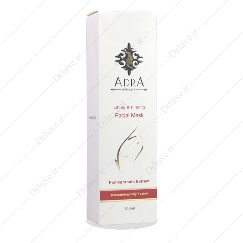 مضخصات، قیمت و خرید ماسک جوان کننده پوست صورت حاوی عصاره انار  آدرا 100 میلی لیتر - دکتر لوکس