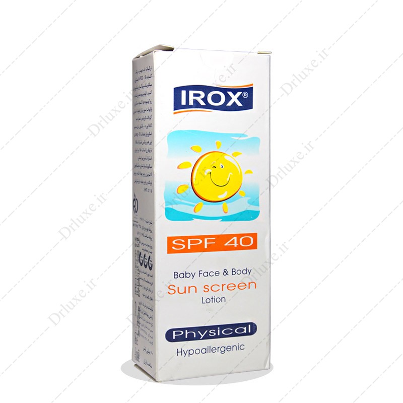 لوسیون ضد آفتاب کودک SPF40 ایروکس 60 میلی لیتر