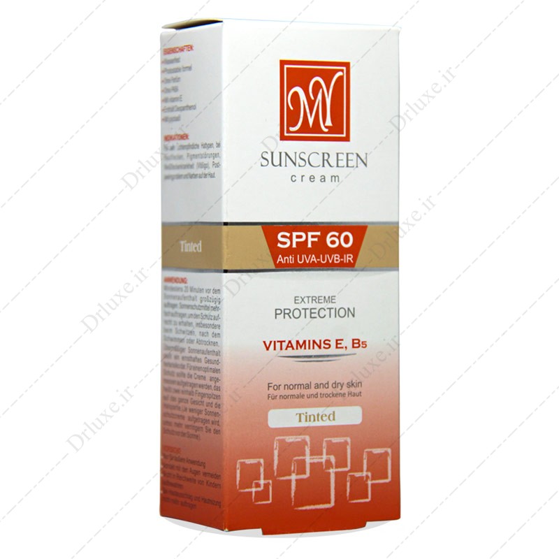 کرم ضد آفتاب SPF60 رنگی مای پوست معمولی تا خشک 50 میلی لیتر