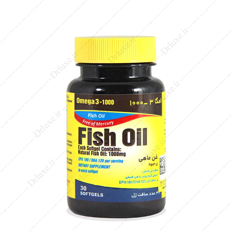 مشخصات، قیمت و خرید کپسول امگا 3 بدون جیوه 1000mg داروسازی یاس 30 عددی - دکتر لوکس