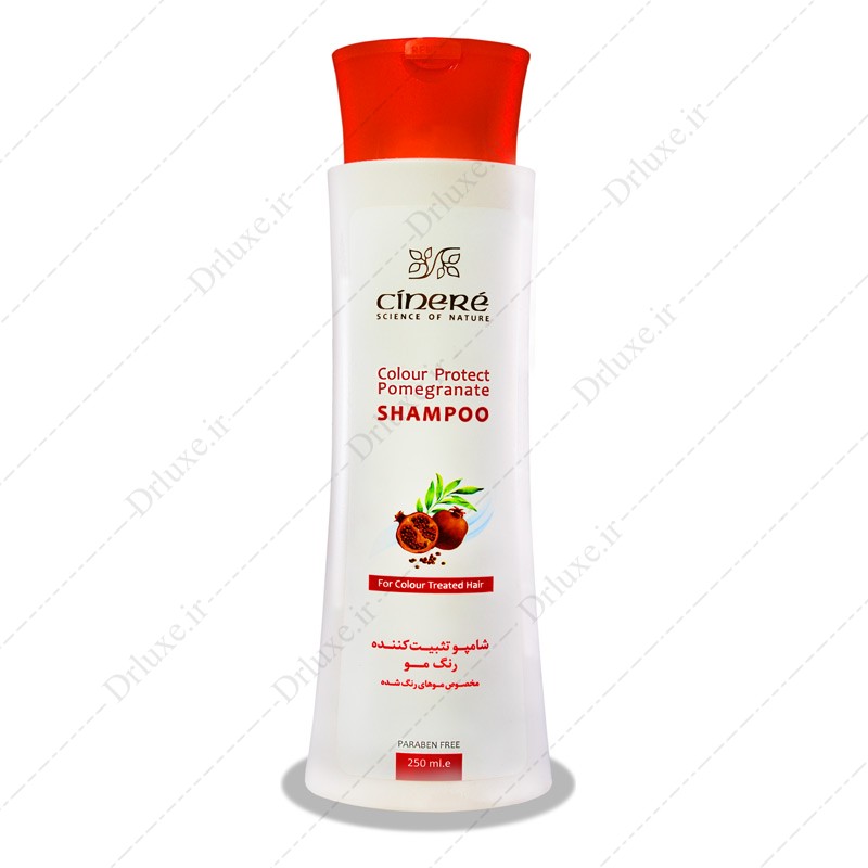 شامپو تثبیت کننده موی رنگ شده سینره عصاره انار 250 میلی لیتر