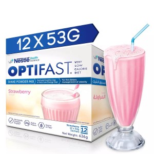 ساشه اپتی فست شیک توت فرنگی نستله 12 عدد