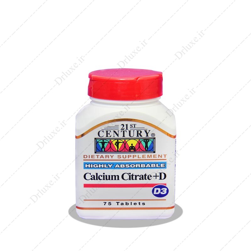 مشخصات، قیمت و خرید قرص کلسیم سیترات + د 21 سنتری 75 عدد- دکتر لوکس