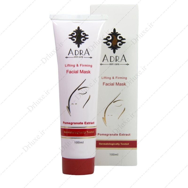 مضخصات، قیمت و خرید ماسک جوان کننده پوست صورت حاوی عصاره انار  آدرا 100 میلی لیتر - دکتر لوکس
