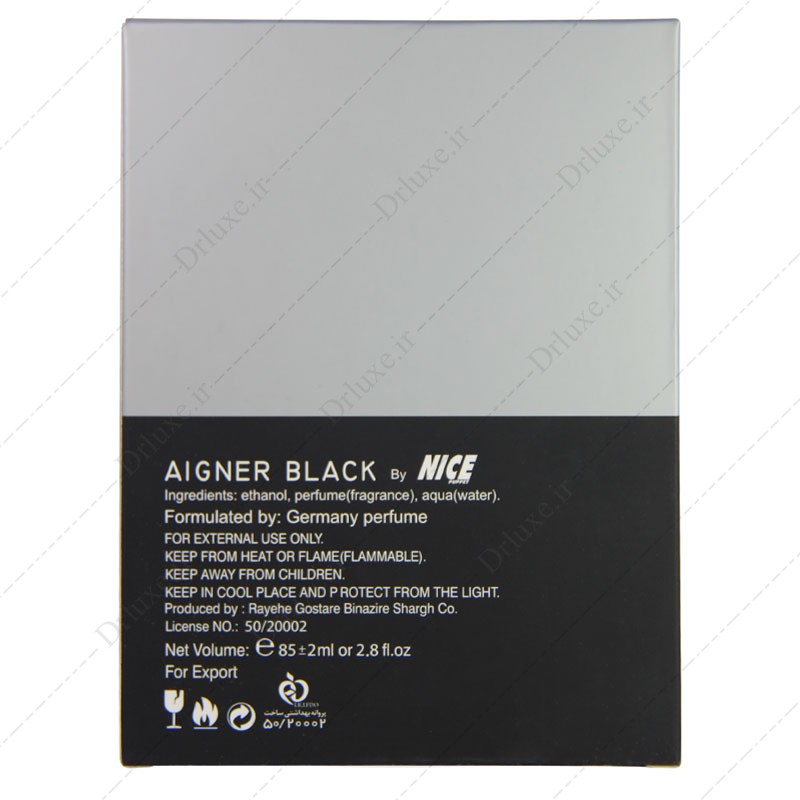 مشخصات، قیمت و خرید ادکلن ادوپرفیوم مردانه نایس مدل Aigner Black حجم 85 میلی لیتر - دکتر لوکس
