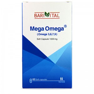 کپسول 1000 میلی گرم مگا امگا 3 6 7 9 باریویتال 60 عددی