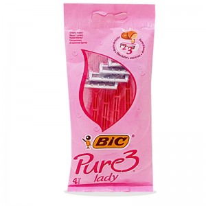 تیغ اصلاح 3 لبه زنانه Pure 3 Lady بیک 4 عددی