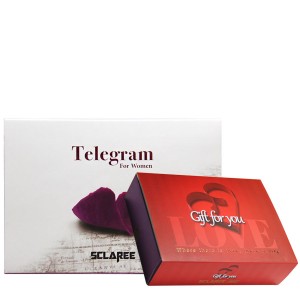 پک هدیه ادکلن و مام رول زنانه اسکلاره مدل Telegram