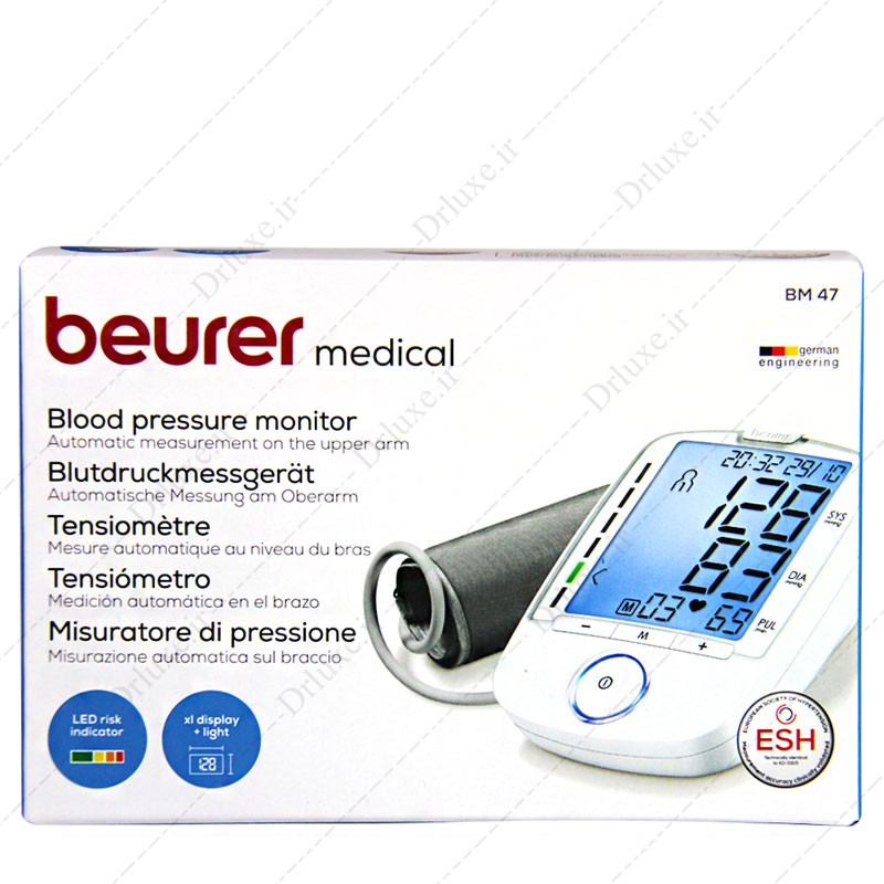 مشخصات، قیمت و خرید دستگاه فشارسنج دیجیتالی بازویی مدل BM47 بیورر - دکتر لوکس