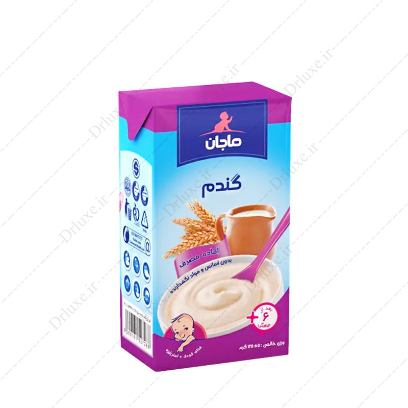مشخصات، قیمت و خرید غذای کودک گندم ماجان کاله 135 گرم - دکتر لوکس