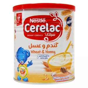 سرلاک گندم و عسل به همراه شیر نستله 400 گرم