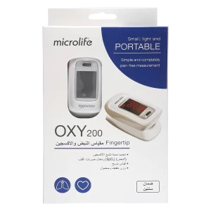 دستگاه پالس اکسیمتر انگشتی همراه ماکرولایف مدل OXY 200