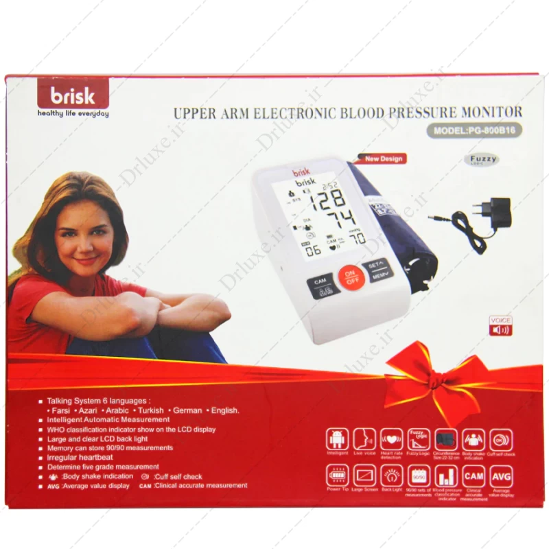 مشخصات، قیمت و خرید فشارسنج بازویی سخنگو بریسک مدل PG-800B16 - دکتر لوکس