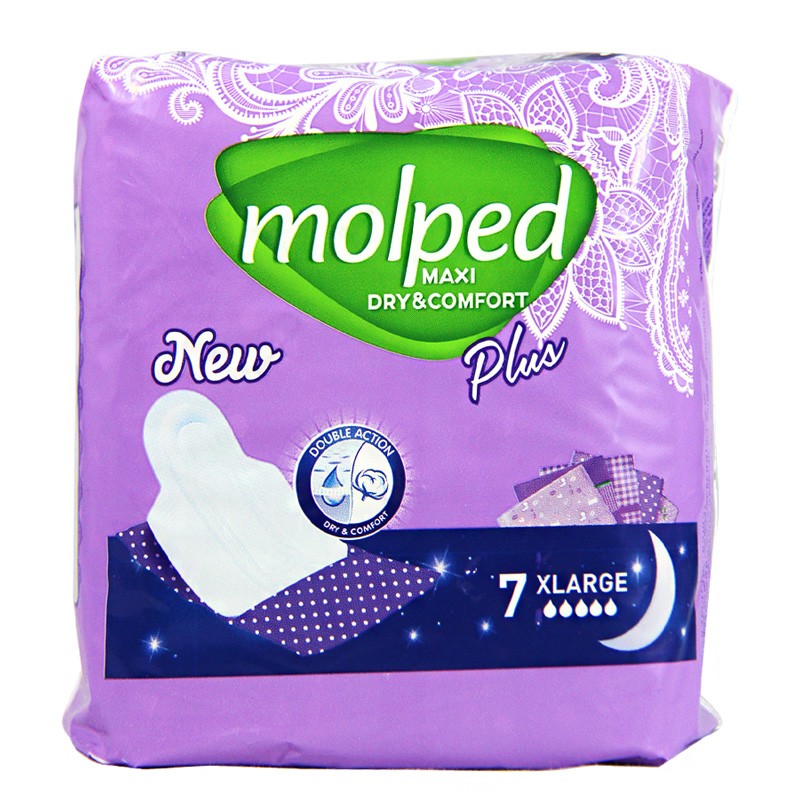 مشخصات، قیمت و خرید نوار بهداشتی سفری مولپد سایز خیلی بزرگ Maxi Dry & Comfort - دکتر لوکس