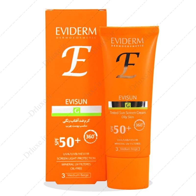 قیمت و خرید کرم ضد آفتاب SPF50  مدل اوی سان G پوست چرب بژ متوسط اویدرم 40 میلی لیتر - دکتر لوکس