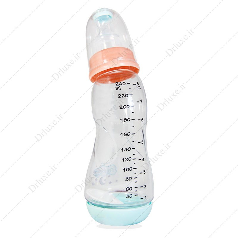 قیمت و خرید شیشه شیر ضد نفخ مدل ماه  پنبه ریز 240 میلی لیتر - دکتر لوکس