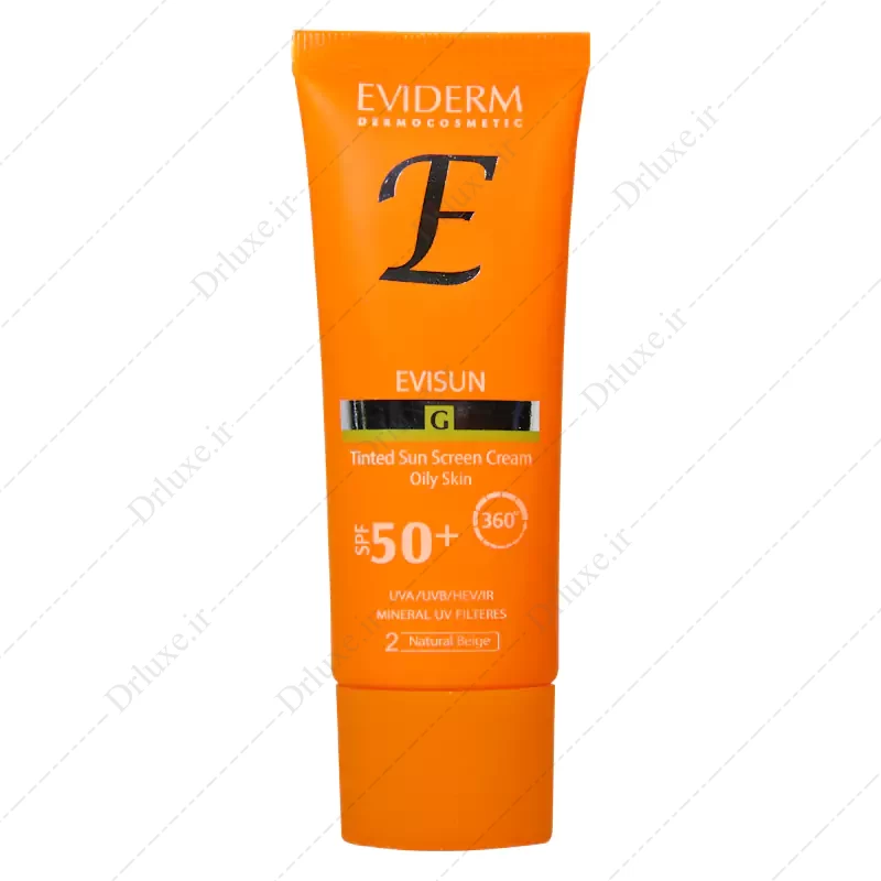 کرم ضد آفتاب SPF50  اوی سان جی بژ طبیعی پوست چرب اویدرم 40 میل - دکتر لوکس