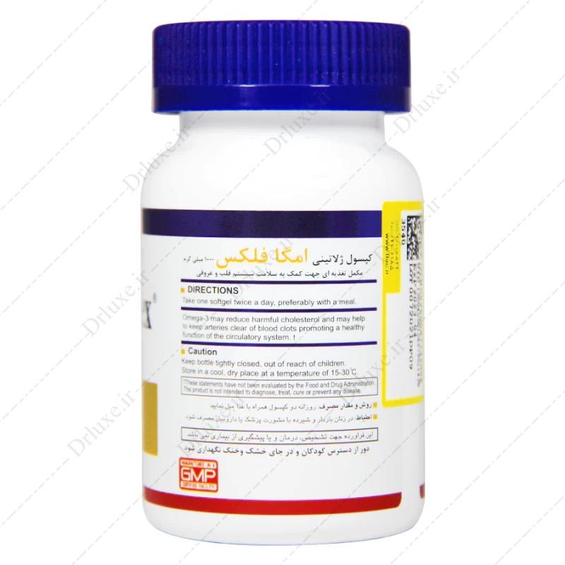 قیمت و خرید کپسول ژلاتینی امگا فلکس 1000 میلی گرم هلث برست 60 عدد - دکتر لوکس