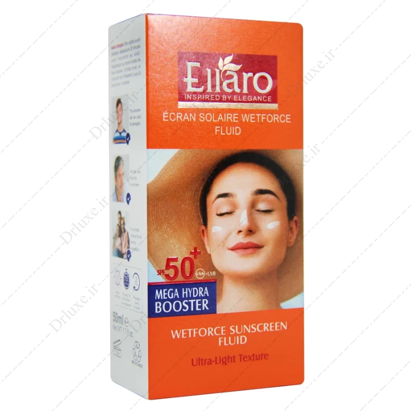 فلوئید ضد آفتاب SPF50 وت فورس پوست چرب و مختلط الارو 50 میل - دکتر لوکس