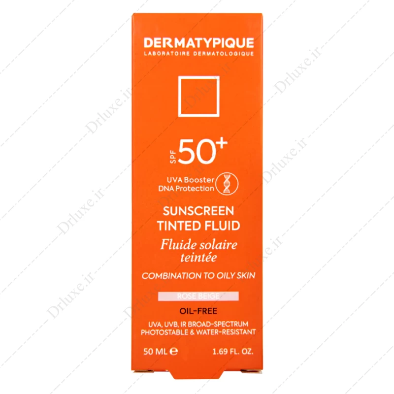 ضد آفتاب فلوئید SPF50 رز بژ پوست چرب درماتیپیک 50 میلی لیتر - دکتر لوکس