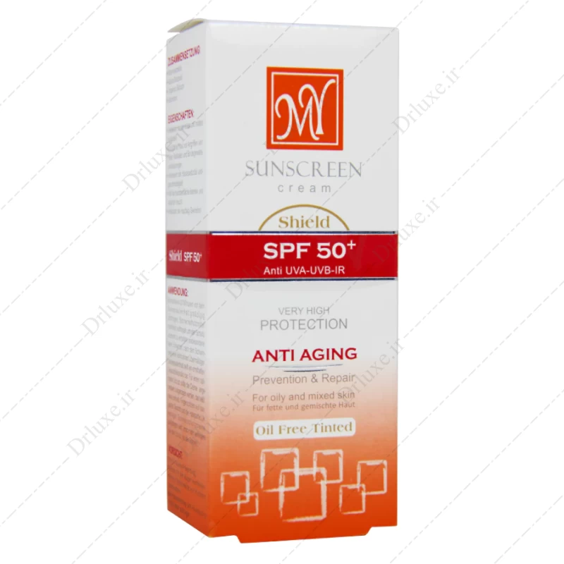 کرم ضد آفتاب SPF50 فاقد چربی رنگ پوست مای 50 میل - دکتر لوکس