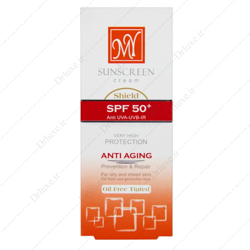 کرم ضد آفتاب SPF50 فاقد چربی رنگ پوست مای 50 میل - دکتر لوکس