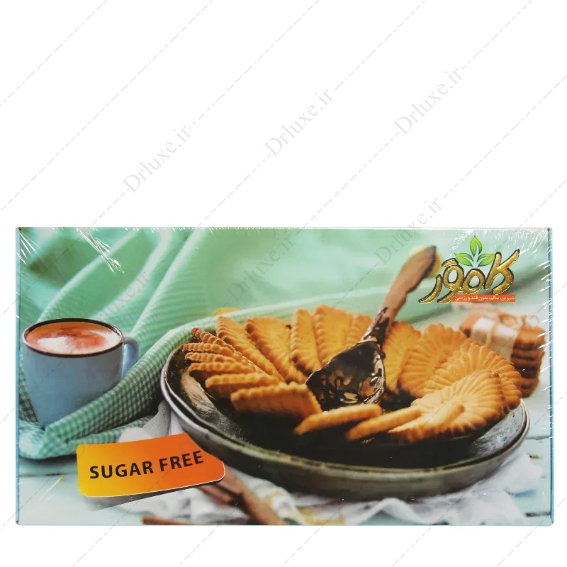بیسکویت بدون قند وانیلی کامور