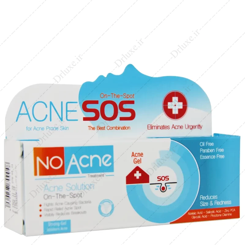 ژل مناسب پوست دارای جوش SOS آکنه سولوشن نو آکنه 20 میل