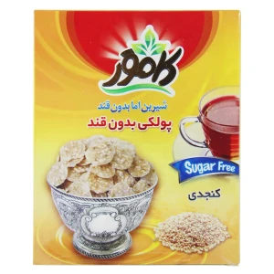 پولکی کنجدی بدون قند کامور 150 گرم