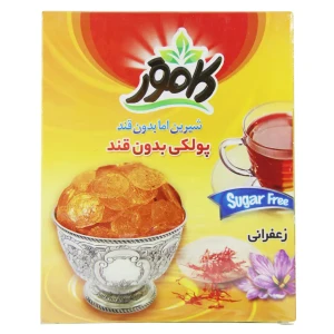 پولکی بدون قند کامور زعفرانی 150 گرم
