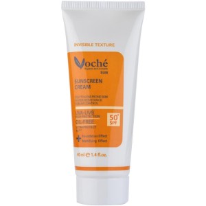کرم ضد آفتاب SPF 50 بی رنگ وچه پوست چرب 40 میلی لیتر