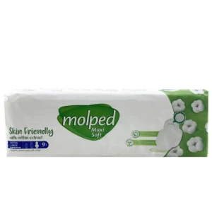 نوار بهداشتی مولپد سایز خیلی بزرگ مدل مکسی سافت 9 عدد