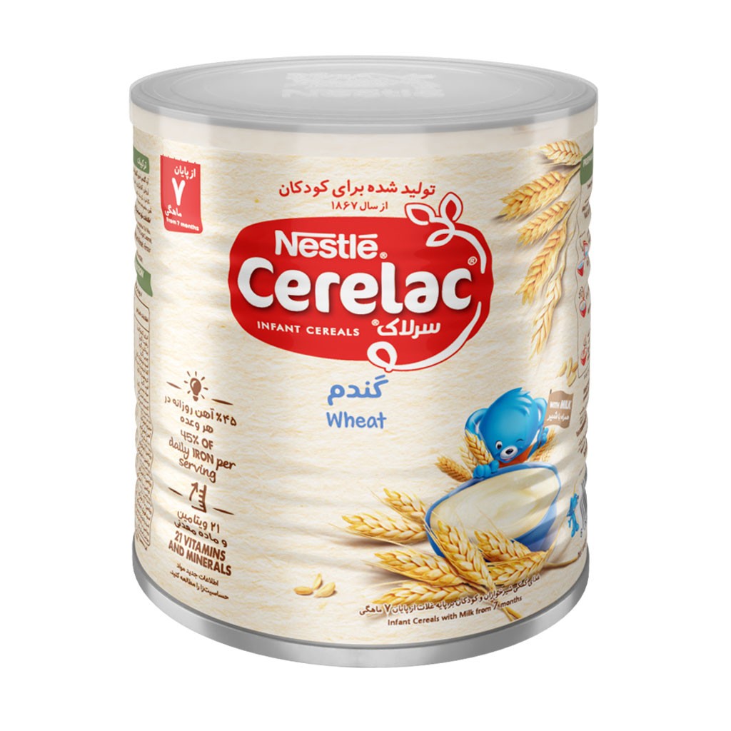 سرلاک گندم همراه شیر نستله 400 گرم