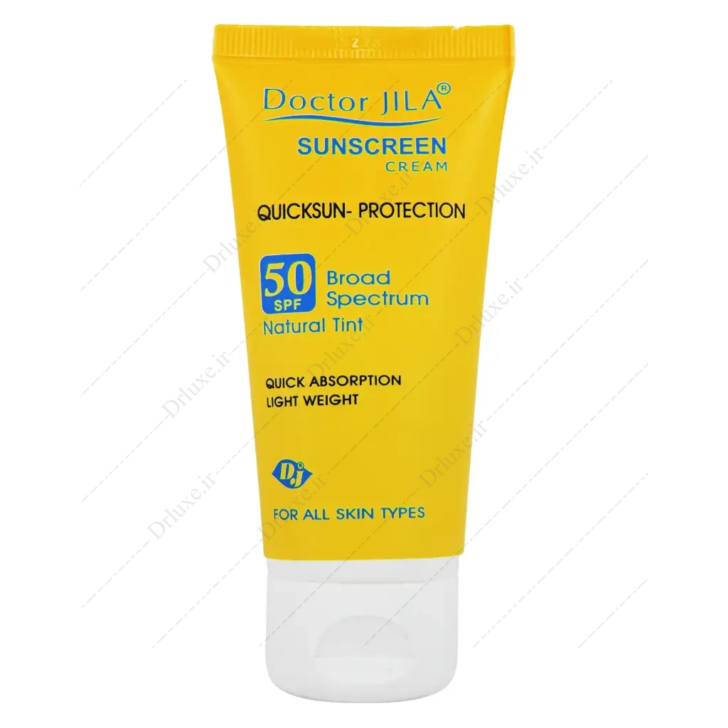 کرم ضد آفتاب SPF50 رنگی طبیعی دکتر ژیلا کوئیک سان پروتکشن 50 گرم
