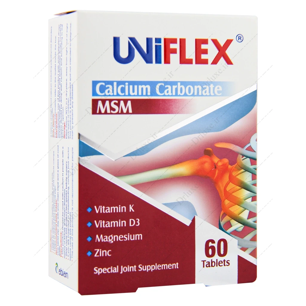 قرص یونی فلکس MSM ابیان دارو 60 عدد