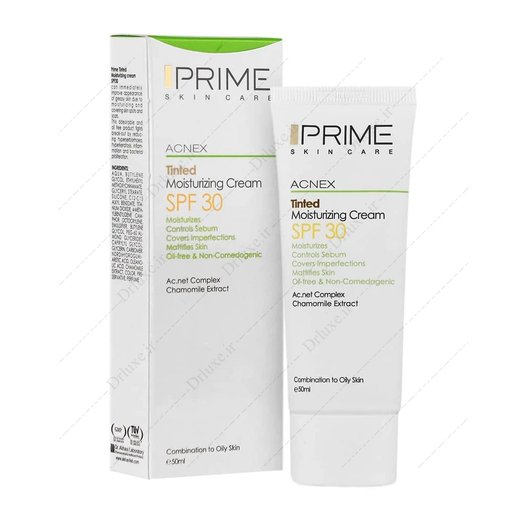 کرم مرطوب کننده رنگی SPF30 پرایم پوست مختلط تا چرب