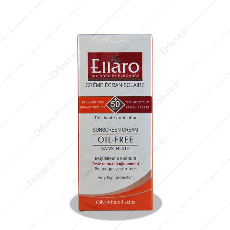 کرم ضد آفتاب SPF50  الارو فاقد چربی بی رنگ40 میلی لیتر