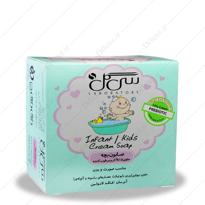 مشخصات، قیمت و خرید صابون بچه کرمدار سی گل 75 گرم - دکتر لوکس