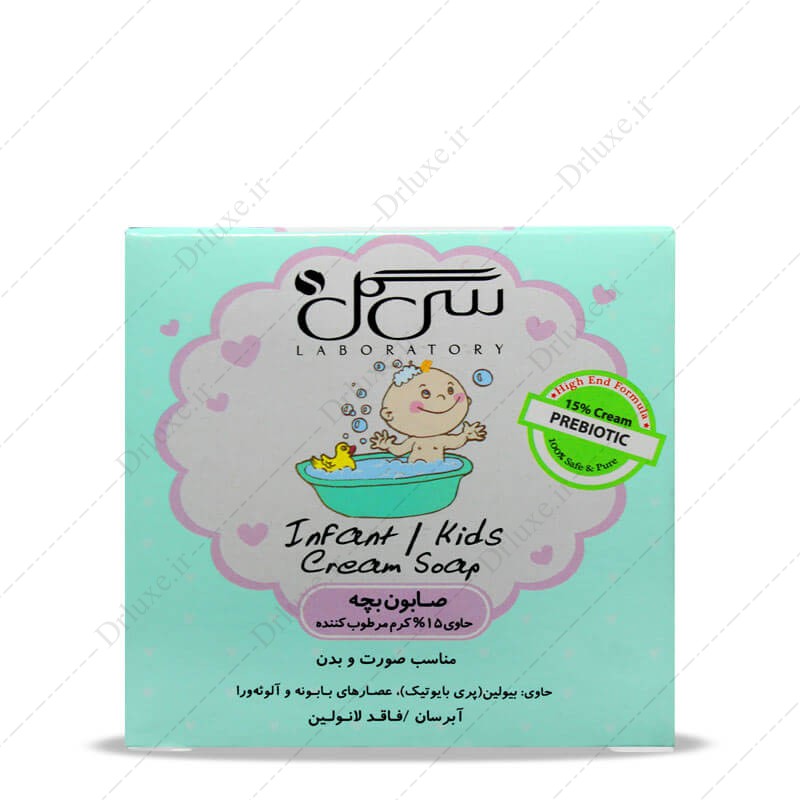 مشخصات، قیمت و خرید صابون بچه کرمدار سی گل 75 گرم - دکتر لوکس