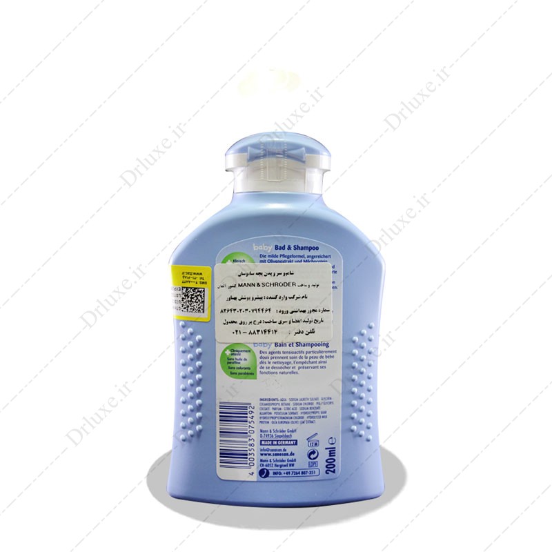 مشخصات،قیمت وخرید شامپو سر و بدن کودک سانوسان 200ml/دکترلوکس
