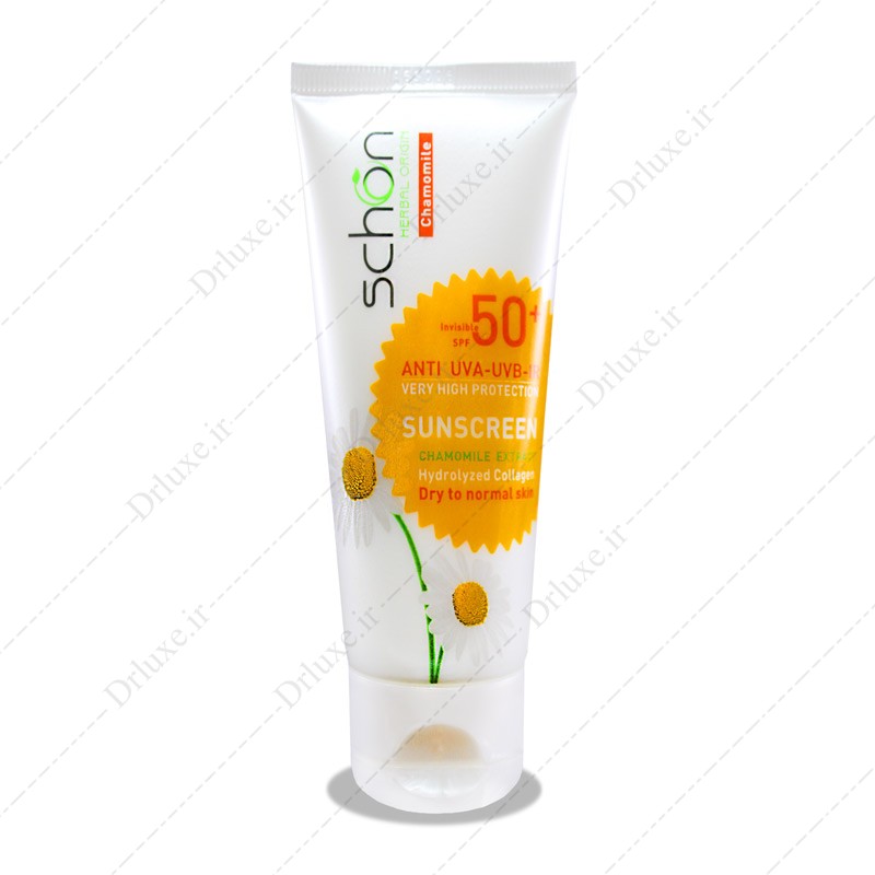 کرم ضد آفتاب SPF50 بدون رنگ شون عصاره بابونه 50 میلی لیتر - دکتر لوکس