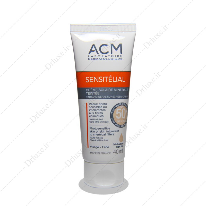 قیمت و خرید کرم ضد آفتاب SPF50  رنگی سنسی تلیال ای سی ام 40 میلی لیتر- دکتر لوکس