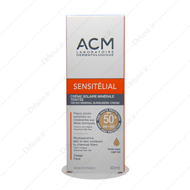 قیمت و خرید کرم ضد آفتاب SPF50  رنگی سنسی تلیال ای سی ام 40 میلی لیتر- دکتر لوکس