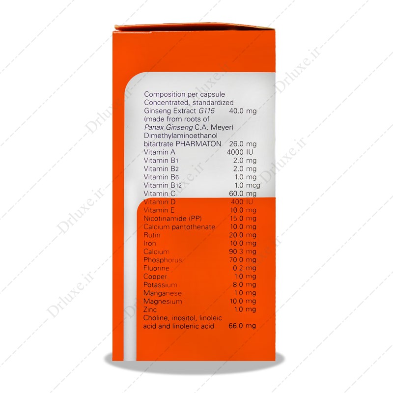 مشخصات، قیمت و خرید کپسول ژریاتریک فارماتون 100 عددی - دکتر لوکس
