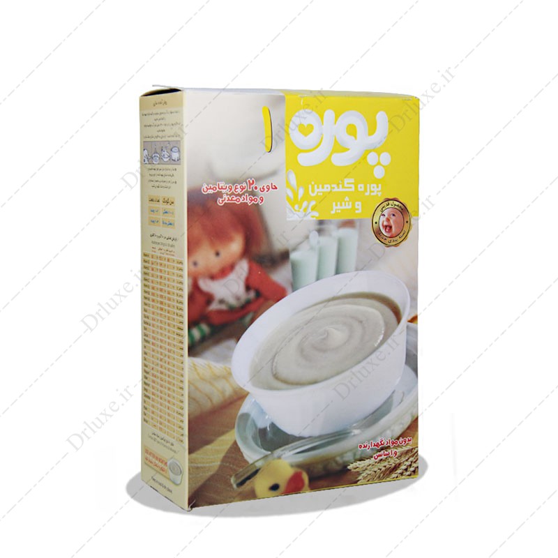مشخصات،قیمت وخریدپوره 1 پوره گندمین و شیر 250 گرم-دکتر لوکس