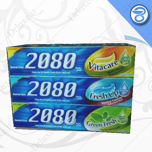 مشخصات،قیمت وخرید خمیر دندان 2080 گرین فرش 120 گرمی/دکتر لوکس