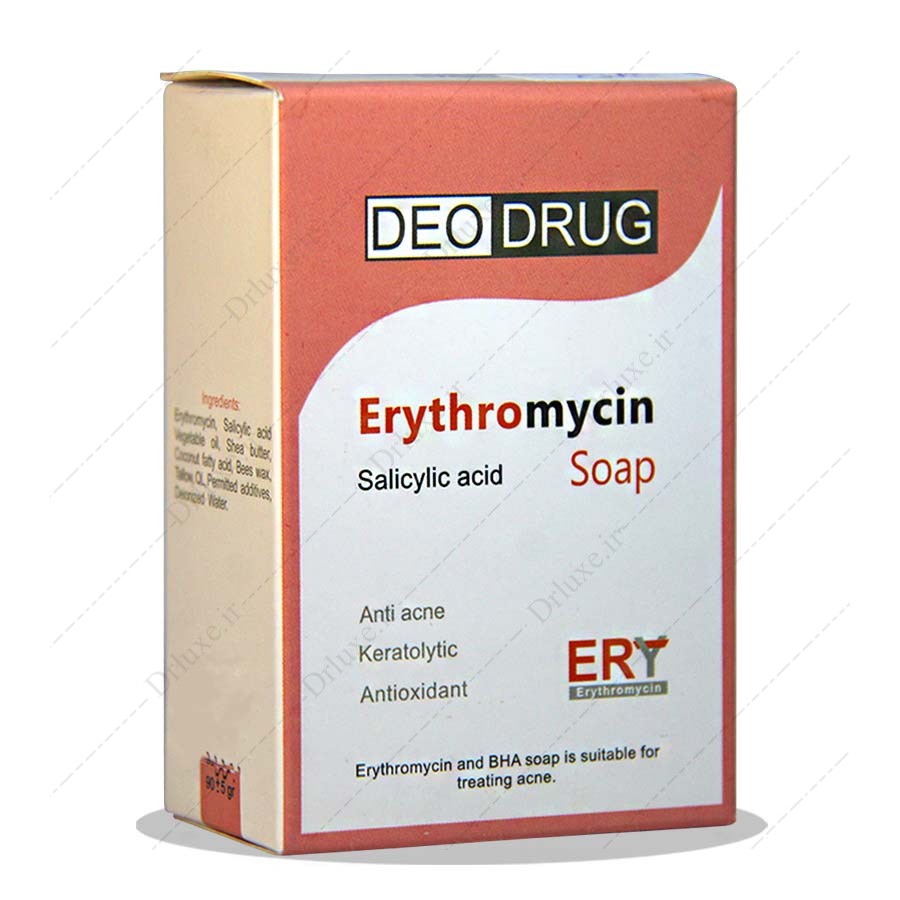 مشخصات،قیمت وخریدصابون اریترومایسین دئودراگ 90 گرم-دکتر لوکس