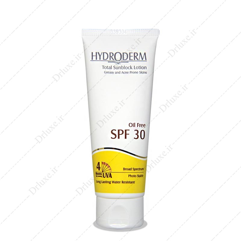 مشحصات،قیمت وخرید لوسیون ضدآفتابSPF30 فاقد چربی هیدرودرم 75 میلی لیتر-دکتر لوکس