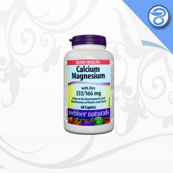 کپسول کلسیم منیزیم زینک وبر نچرال 60 عددی