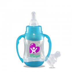 شیشه شیر دسته دار سیلیکونی مایا 150ml